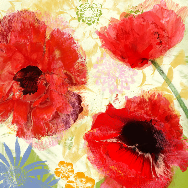 Poppies I Pillow Cover
