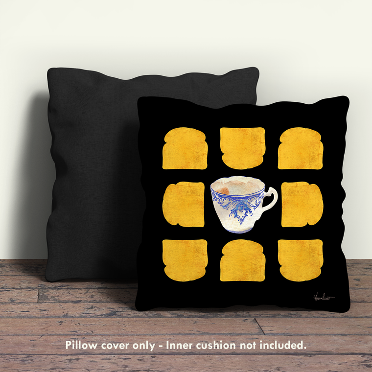 Tea & Toast, Victorian Pillow Cover